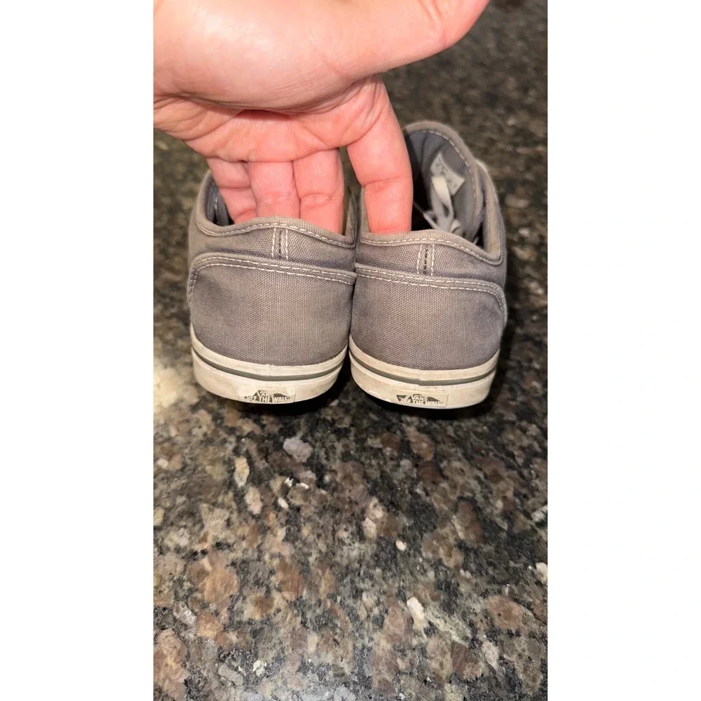 Vans Atwood Low Gray Canvas Skate Shoes Womens 7.5 Sneakers